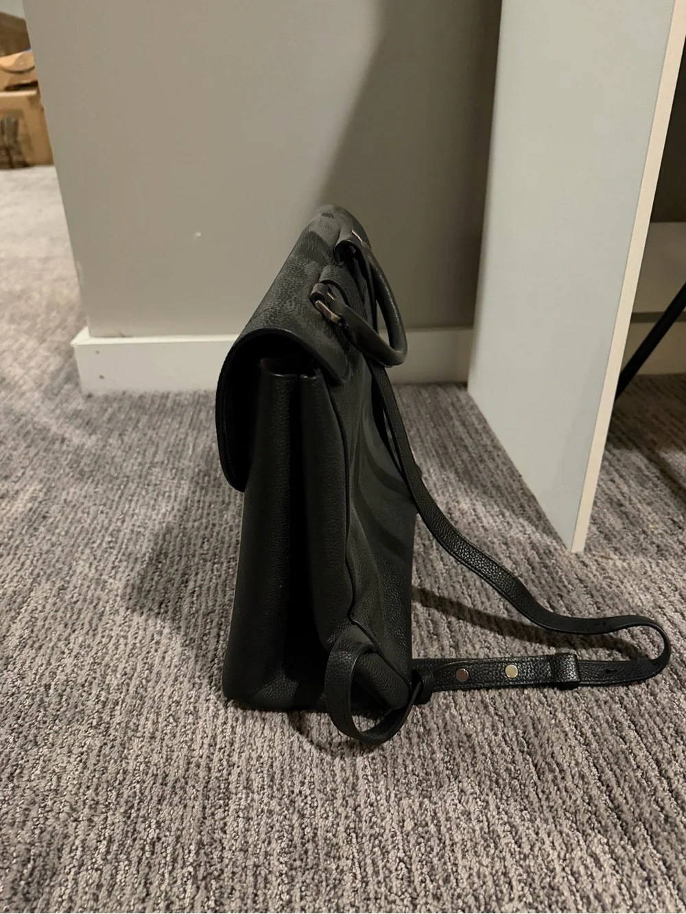 Kate Spade Black Leather Backpack